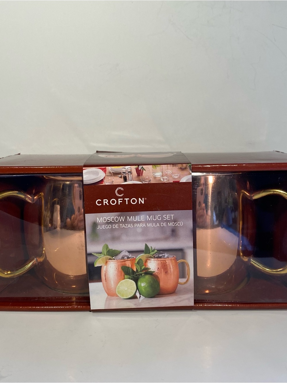 Crofton Copper Moscow Mule Mug Set - ALDI product - New in box